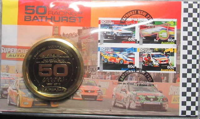 Australia 2012 50 years of Racing at Bathurst PNC  Large Medallion Medal