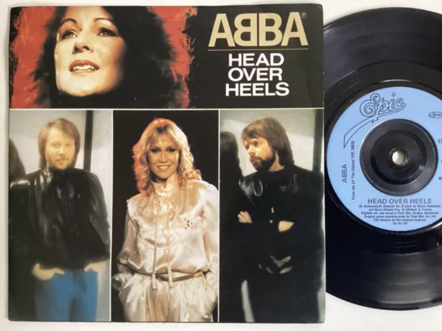 ABBA head over heels, the visitors 7” 45 VINYL SINGLE picture sleeve U.K ISSUE 1