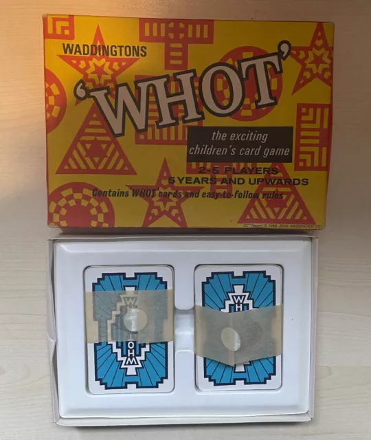 Vintage Whot Card Game From Waddingtons 1968, Children's Card Game