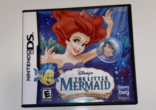 The Little Mermaid Ariel's Undersea Adventure Nintendo DS Works & Tested Disney