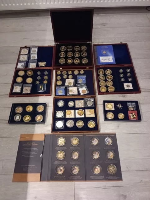 Riesen Münzsammlung Konvolut Gold Silber
