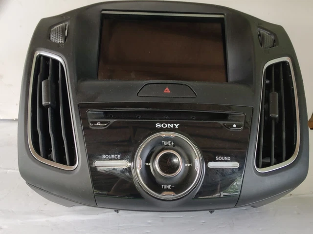 12-18 Ford Focus Front Radio Stereo Display Face SONY Control Unit Headunit
