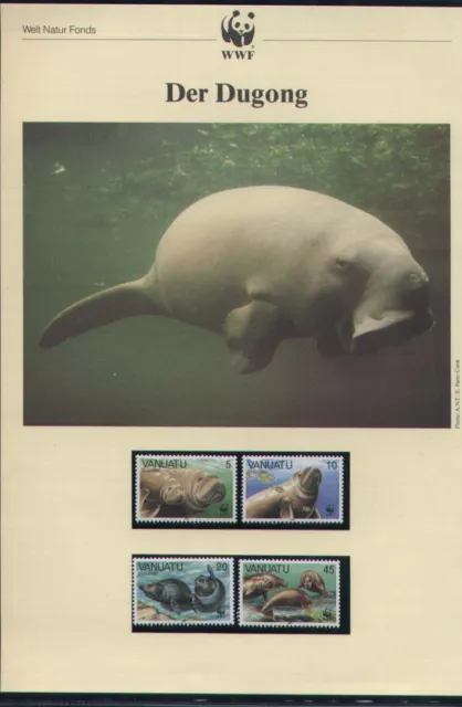 WWF, WNF Kapitel - VANUATU, Dugong,  1988