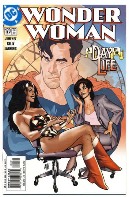 WONDER WOMAN (Vol. 2) #170 F/VF, Hughes c, Direct DC Comics 2001 Stock Image