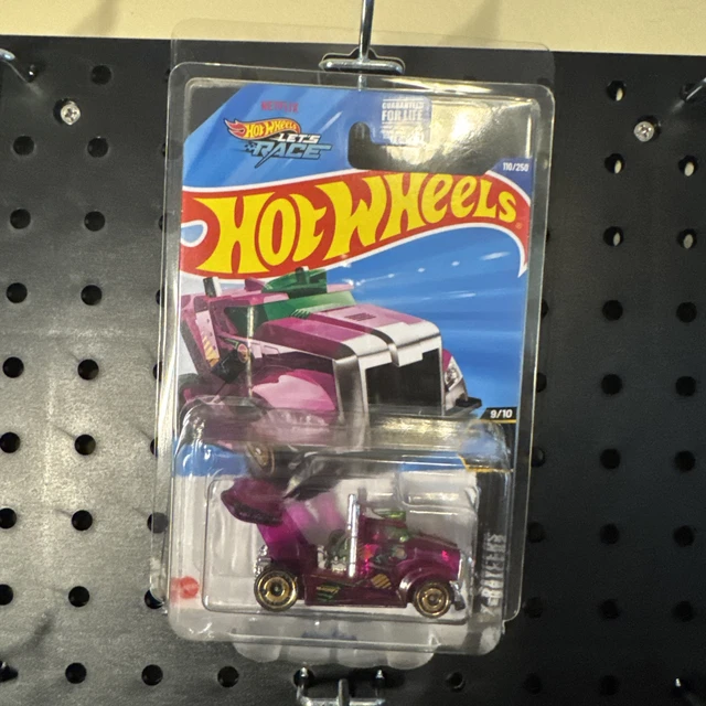 Hot Wheels Rig Storm Treasure Hunt - Purple X-Raycers 9/10, 1:64 Scale Diecast Car #110/250