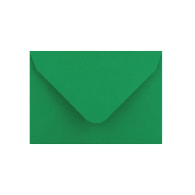 65 x 94 Sobre para tarjeta de visita verde oscuro | Goma | Sobre con solapa en V 120gsm