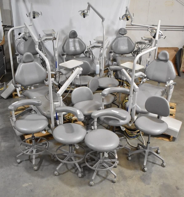 Lot of 5 Adec 1021 Dental Ergonomic Exam Chair Operatory Set-Up Packages Lot of 5 Adec 1021 Dental Ergonomic Exam Chair Operatory Set-Up Packages