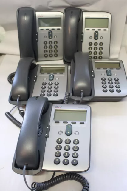5 x  CISCO CP-7911G IP-PHONE GP7911 IP-TELEFON VoIP gebraucht