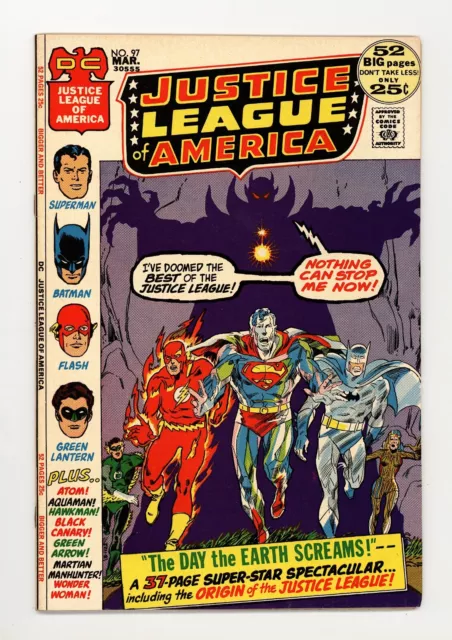 Justice League of America 97 NM- Neal Adams & Murphy Anderson Cover 1972