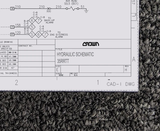 CROWN FORKLIFT 35RRTT Hydraulic Schematic Manual Diagram 299 00 PicClick