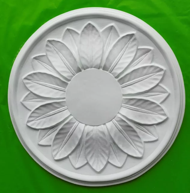 Plaster Ceiling Rose Small Bay Leaves Design 295mm