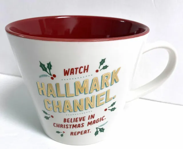 Hallmark Watch Hallmark Channel Believe in Christmas Magic Repeat Coffee Mug Cup