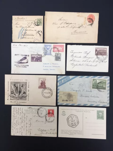 Argentina 1880-1940’s Selection of Covers, Postal Stationery, Wrapper