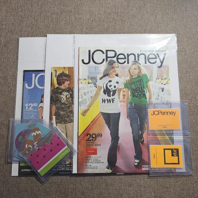 📚 JC Penney Unread Catalogs! Price Stickers! & ($0) Value Gift Cards! Lot #1