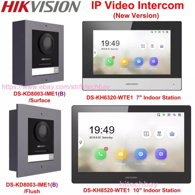 Hikvision IP Video Intercom DS-KD8003-IME1 (B) Door Station, Indoor Monitor PoE