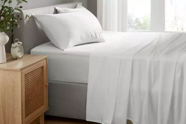 Brosa 100% Australian Cotton Bed Sheet Set (White), Bed Sheets