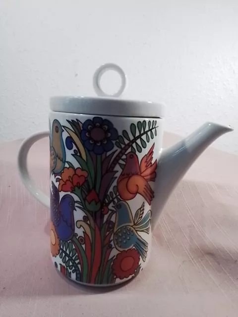 Villeroy & Boch Porzellan,Kaffeekanne,Kanne,Acapulco,Vogeldekor