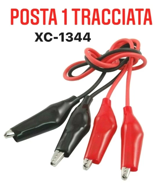 Set Di Puntali Con Coccodrilli SE TL4-36 (4 Paia): Cavi 16 Gauge Per Test Elettronici E Automotive