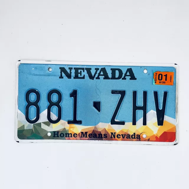 2021 United States Nevada Home Means Nevada Passenger License Plate 881 ZHV