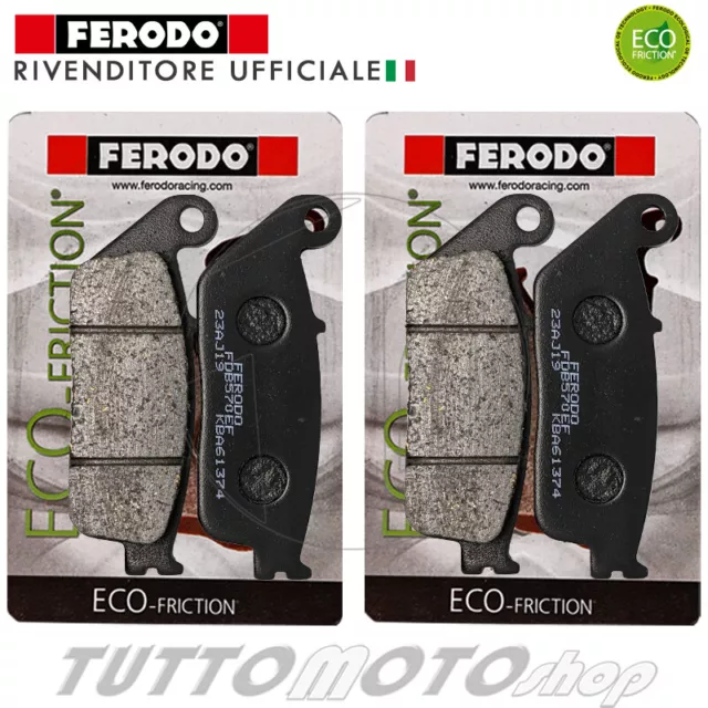 Kit 2 coppie pastiglie freno anteriori KYMCO Xciting 500 2004 2005 2006 Ferodo