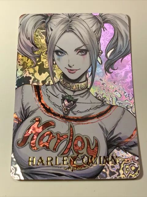 Harley Quinn Batman Joker 24 Goddess Anime Waifu Holo Art Card ACG Carddass Girl