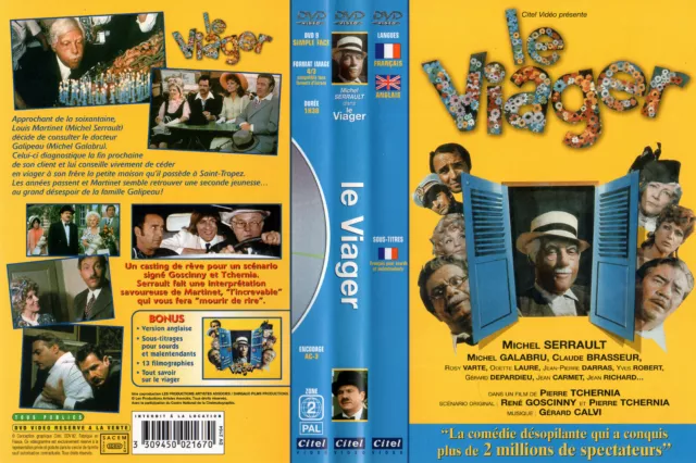 DVD - LE VIAGER - Serrault,Brasseur,Galabru,Depardieu,Carmet,Varte,Tchernia