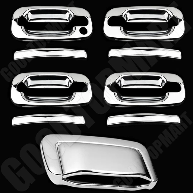 FOR 2000-2006 Chevy Tahoe & Suburban Chrome 4 Door Handle Tailgate Covers 00-06