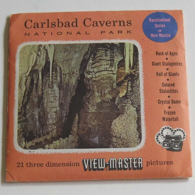 View-Master 3-Reel Packet S3 Type Carlsbad Caverns National Park Viewmaster