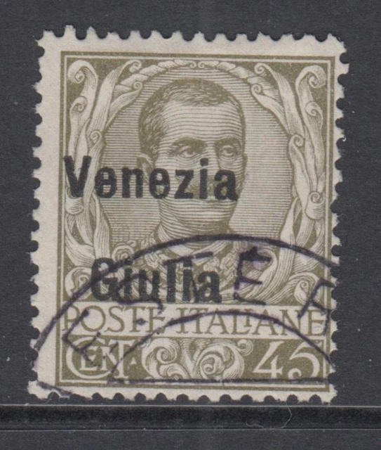 Italy - Venezia Giulia - Variety shifted overprint  Sass. 26x  used