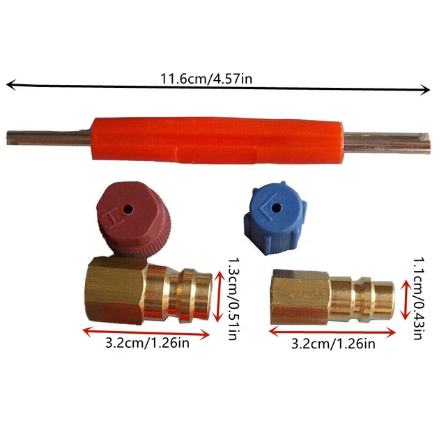 R12 TO R134A Adapter Retrofit Air Conditioning Conversion Valve Core