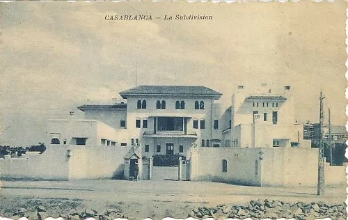 Cpa Maroc Casablanca La Subdivision