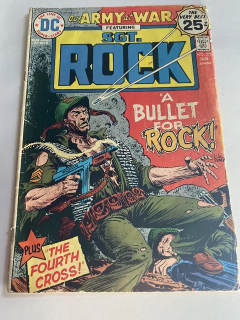 Our Army At War 276 DC Comics Sgt. Rock Joe Kubert Cover Bronze Age 1975