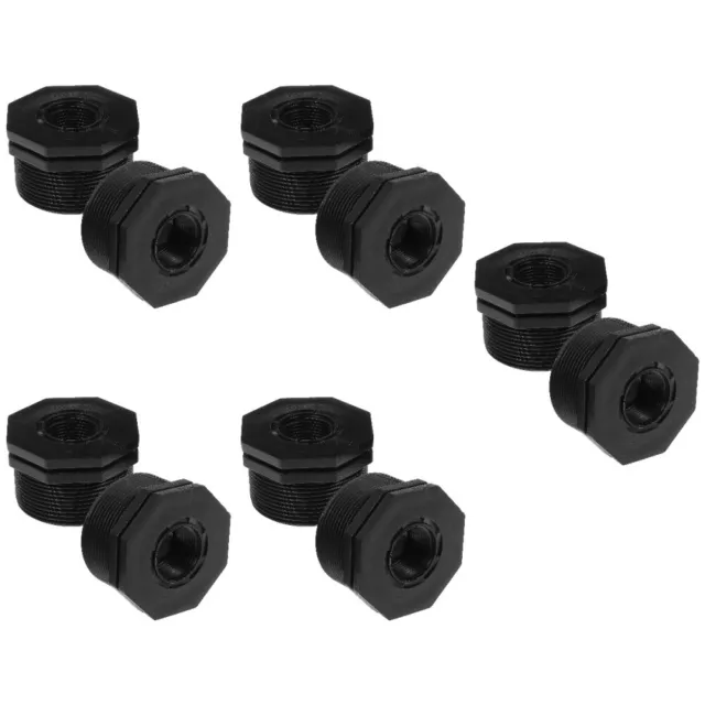 10 Pcs Water Tank Connector Adapter for Rain Barrels Bulkhead Fitting