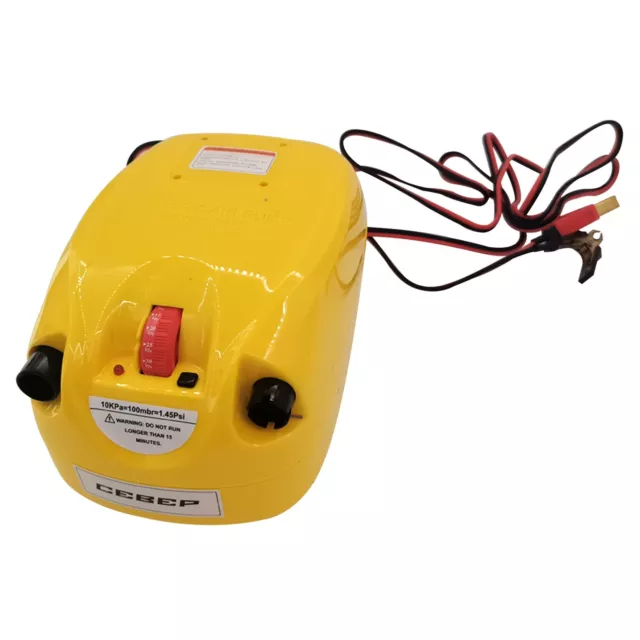 Yellow Marine Electric Inflatable Boat Air Pumps Pressure DC12V Inflatable tool