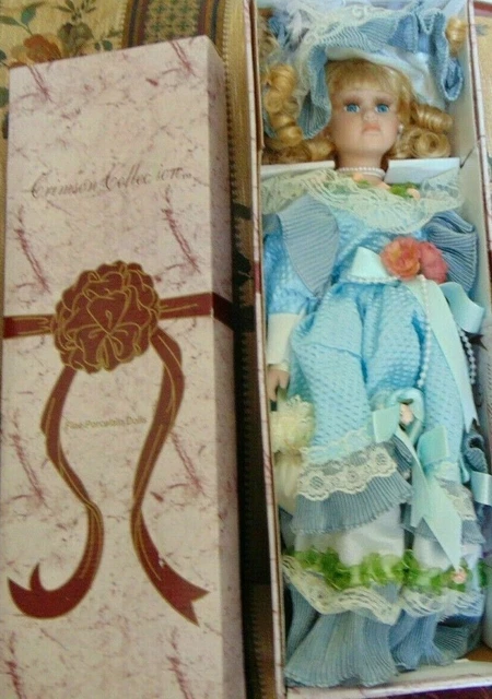 Crimson Collection Porcelain Dolls 18"