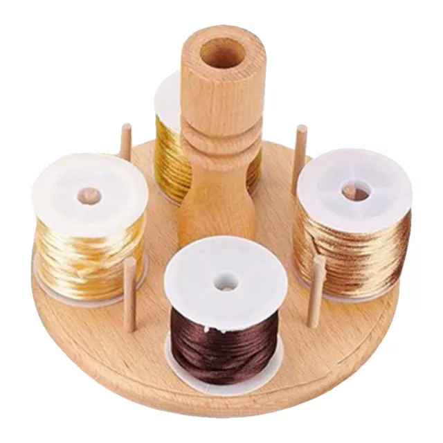 New brothread 84 Spools 360° Fully Rotating Wooden Thread Rack /Thread
