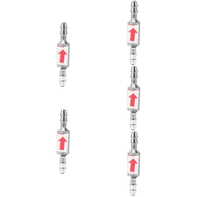 5pcs Aquarium en acier inoxydable Valve de contre-retour Pompes à air non retour
