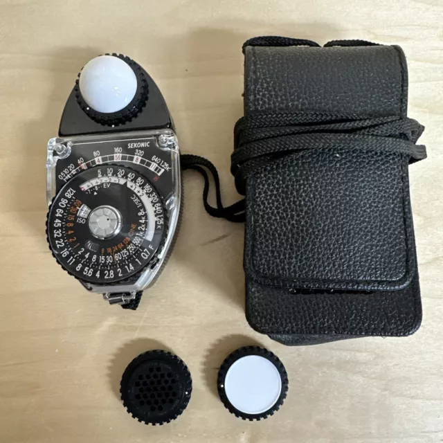 [Mint w/Case Strap] SEKONIC Studio Deluxe II L-398M Light Meter Japan #0945