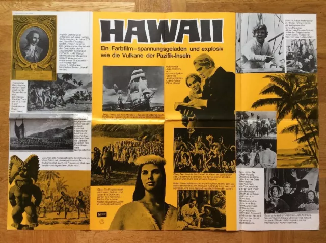 Hawaii (Quer-Kinoplakat '66) - Julie Andrews / Max von Sydow / Richard Harris
