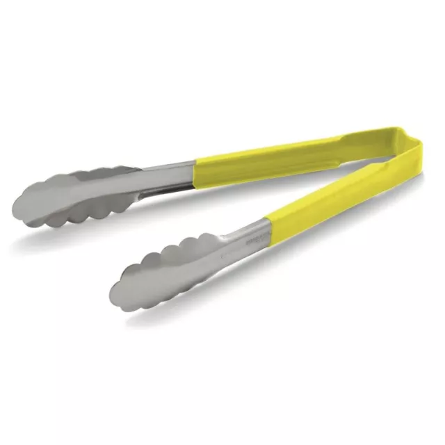 Vollrath Yellow Utility Grip Kool Touch Tong 9" - DC249