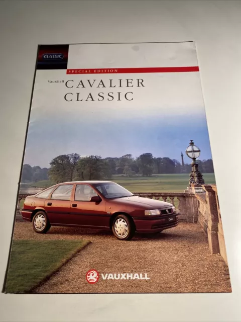 Vauxhall Cavalier Classic Car Sales brochure c1995 UK Market FREE POSTAGE