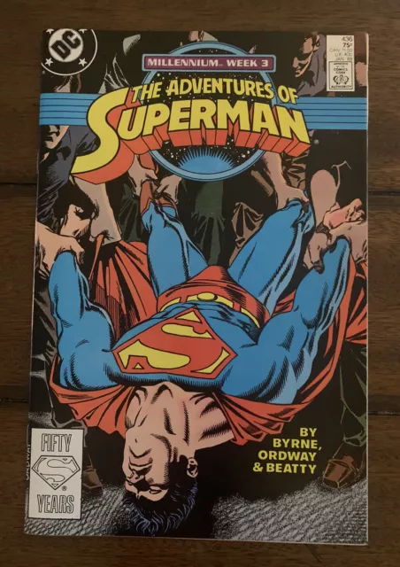 DC Comics The Adventures of Superman #436 1988 Byrne Ordway VF or Better