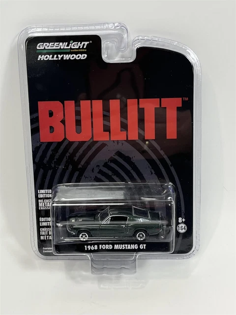 GREENLIGHT STEVE MCQUEEN Bullitt 1968 Dodge Charger & Ford Mustang GT
