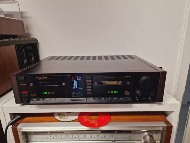 Grundig FINE ARTS CCT-903-Doppeltapedeck mit Holzwangen