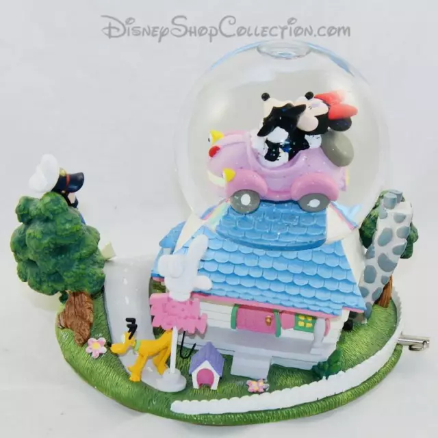 Snow globe musical automate lumineux DISNEY STORE Mickey et Minnie Luv Road 3