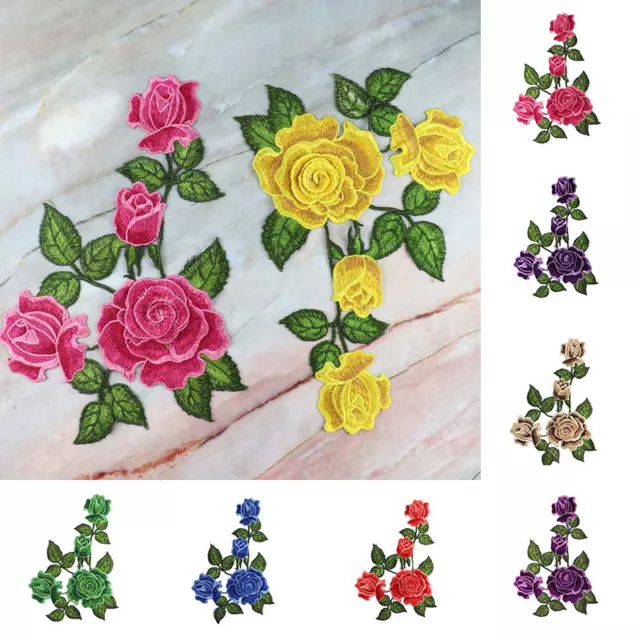 1Pc Embroidery Iron Sew On Patch Cloth Sticker Applique Sew DIY Fabric Fashion.