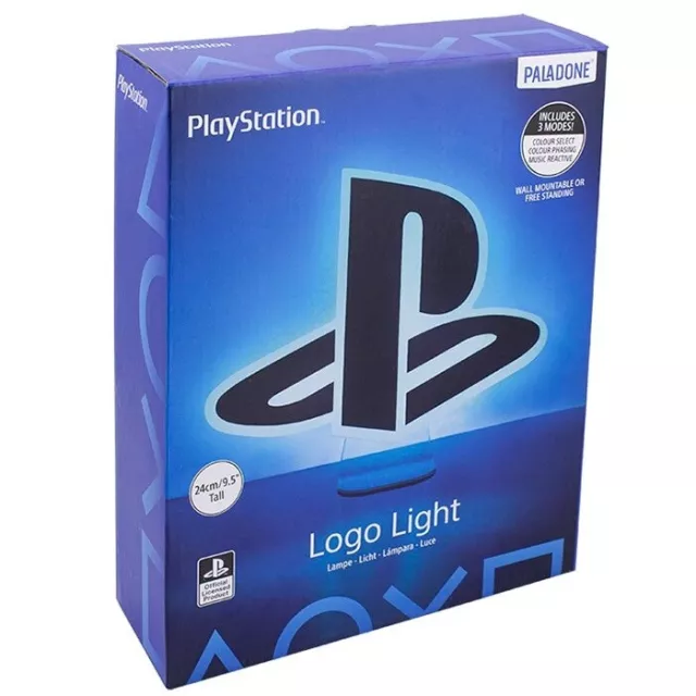 Paladone Lampada Ufficiale Sony Playstation Logo Light Led Gaming Office Ps5 Ps4