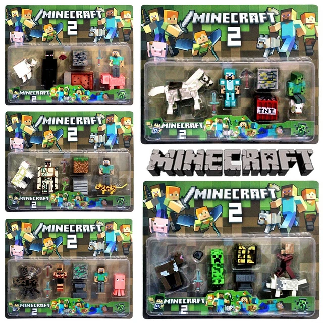 KIDS GIFT TOYS Minecraft Overworld Action Figure Set Christmas FREE ...