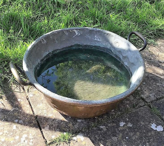 HUGE Antique French Copper & Brass Wash Basin / Planter / Pan / Cauldron. HUGE Antique French Copper & Brass Wash Basin / Planter / Pan / Cauldron.