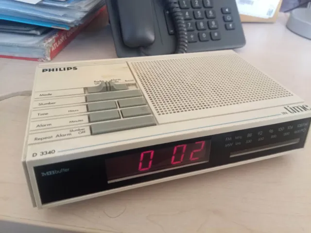 Philips D3340 Radiosveglia bianca D 3340 funzionante